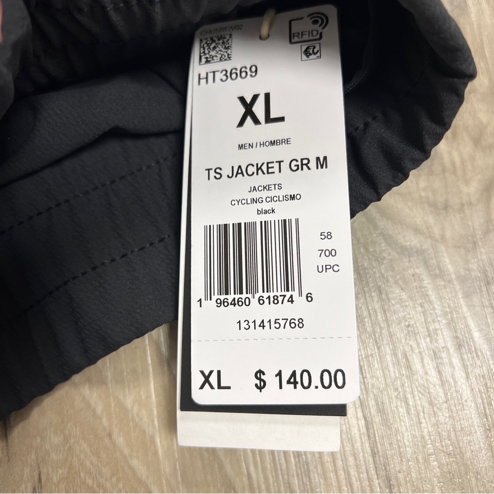 adidas Cycling THE TRACKSTAND GRAPHIC CYCLING JACKET Mens XL HT3669 $140 NWT - Picture 4 of 6